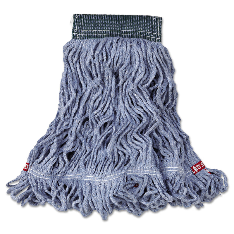 Rubbermaid Web Foot Wet Mop, Cotton/Synthetic, Blue, Medium, 5