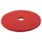 3M Low-Speed Buffer Floor Pads 5100, 20" Diameter, Red, 5/Carton - MMM08395