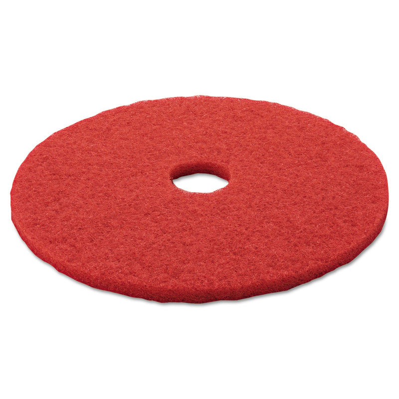 3M Low-Speed Buffer Floor Pads 5100, 20" Diameter, Red, 5/Carton - MMM08395