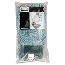 Rubbermaid Web Foot Wet Mop Head, Shrinkless, Cotton/Synthetic, Green, Medium, 6/Carton - RCPA252GRE