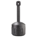 Justrite Smokers Cease-Fire Receptacle, 16 Qt, Deco Black - JUS26800D
