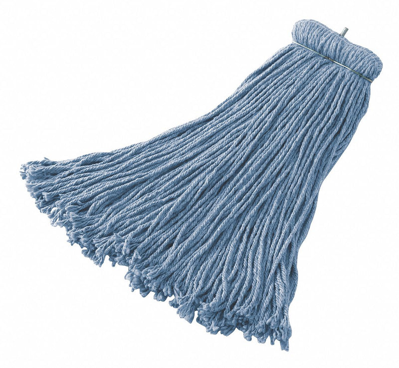 Rubbermaid Clamp Synthetic String Wet Mop Head, Blue - FGF56800BL00