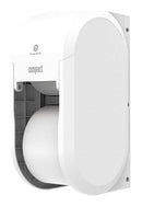 Georgia-Pacific Toilet Paper Dispenser, Compact(R), White, Coreless, (2) Rolls Dispenser Capacity, Plastic - 56767A