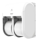 Georgia-Pacific Toilet Paper Dispenser, Compact(R), White, Coreless, (4) Rolls Dispenser Capacity, Plastic - 56747A