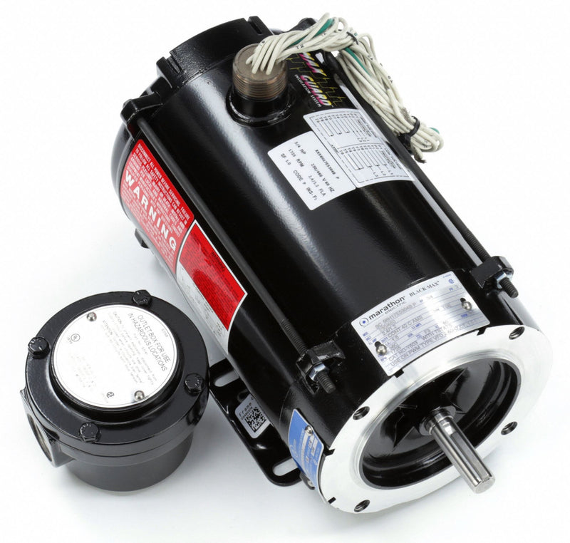 Marathon Motors 3/4 HP Vector Motor,3-Phase,1725 Nameplate RPM,230/460 Voltage,Frame 56C - 056H17E5304