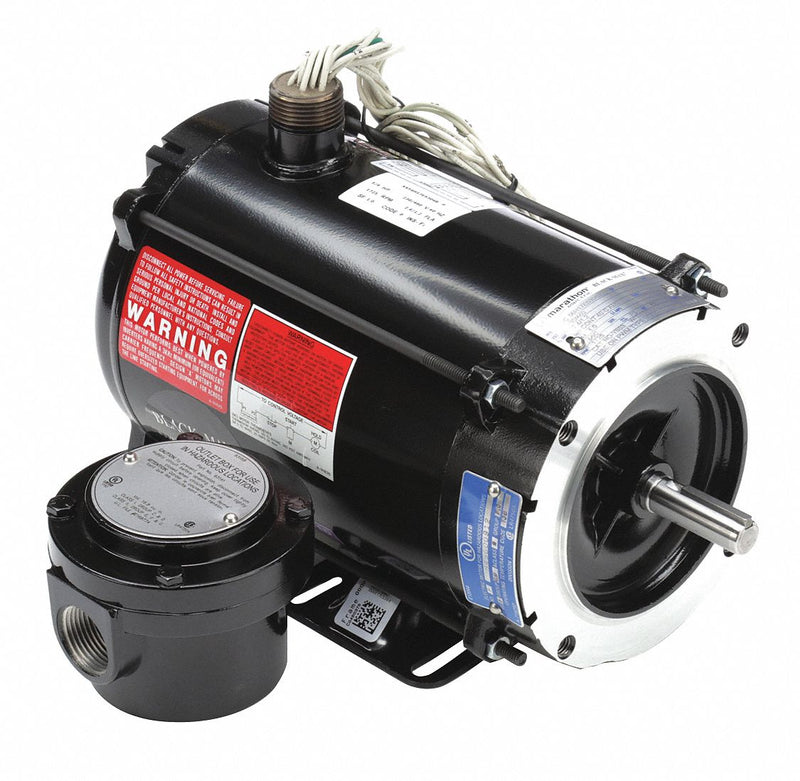 Marathon Motors 3/4 HP Vector Motor,3-Phase,1725 Nameplate RPM,230/460 Voltage,Frame 56C - 056H17E5304