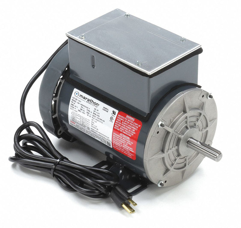 Marathon Motors 1 1/2 HP Power Tool Motor,Capacitor-Start,3450 Nameplate RPM,115/208-230 Voltage,Frame 56 - 056B34F5332