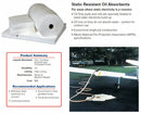 Brady 30 in Absorbent Pad, Fluids Absorbed: Oil-Based Liquids, Heavy, 16 gal, 25 PK - SR3625