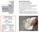 Brady 17 in Absorbent Pad, Fluids Absorbed: Oil-Based Liquids, Heavy, 20.5 gal, 100 PK - BPO100