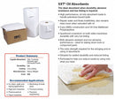 Brady 19 in Absorbent Pad, Fluids Absorbed: Oil-Based Liquids, Light, 31.5 gal, 200 PK - SXT200