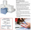 Brady 19 in Absorbent Pad, Fluids Absorbed: Oil-Based Liquids, Light, 40 gal, 200 PK - SPC200