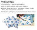Brady Absorbent Pillow, Oil-Based Liquids, 28 gal, 18 in x 18 in, Polypropylene - OIL1818