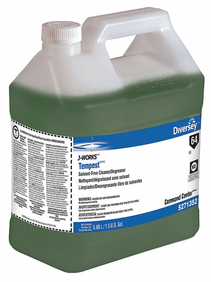 Diversey Cleaner/Degreaser, 1.5 gal Cleaner Container Size, Jug Cleaner Container Type - 95271352