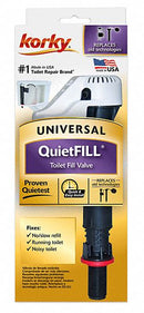 Korky Fill Valve, Fits Brand Universal Fit, For Use with Series Universal Fit, Toilets, Gravity Tanks - 528