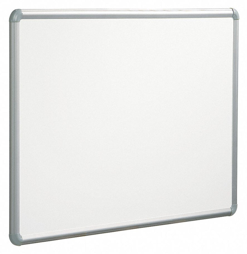 MooreCo Gloss-Finish Steel Dry Erase Board, Wall Mounted, 48 inH x 48 inW, White - 219PD