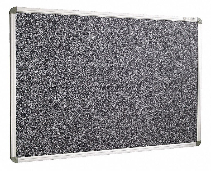 MooreCo Push-Pin Bulletin Board, Recycled Rubber, 48"H x 96"W, Black - 321RH-96