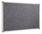 MooreCo Push-Pin Bulletin Board, Recycled Rubber, 48"H x 72"W, Black - 321RG-96