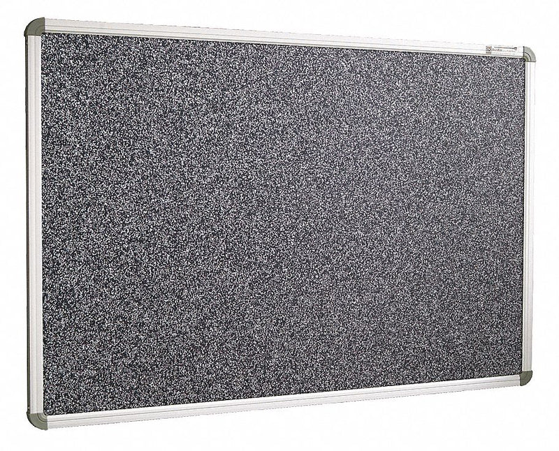MooreCo Push-Pin Bulletin Board, Recycled Rubber, 48"H x 120"W, Black - 321RK-96