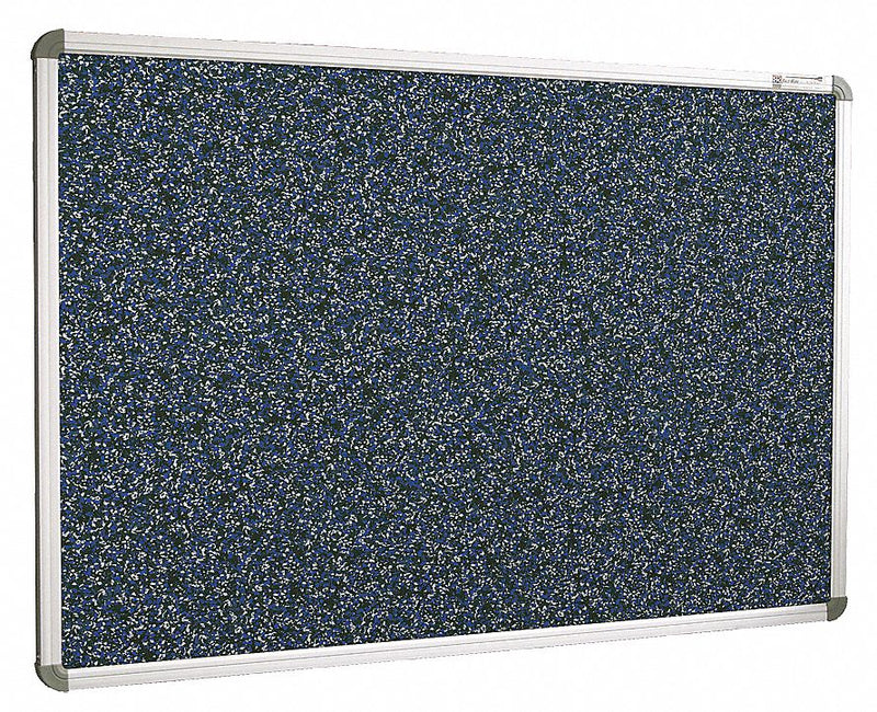 MooreCo Push-Pin Bulletin Board, Recycled Rubber, 48"H x 72"W, Blue - 321RG-97