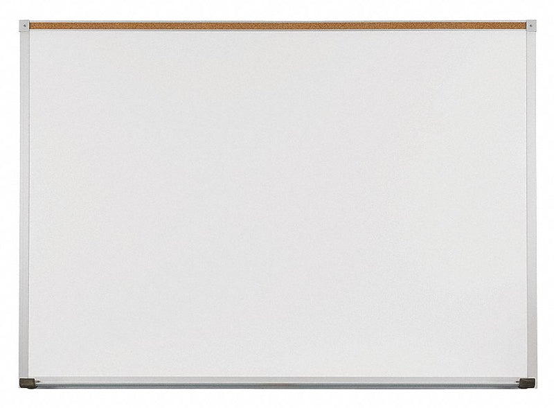 MooreCo Gloss-Finish Porcelain Dry Erase Board, Wall Mounted, 24