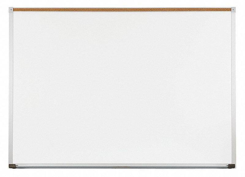 MooreCo Gloss-Finish Porcelain Dry Erase Board, Wall Mounted, 36