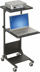 MooreCo Projection Stand, 3 Shelf, Black - 81052