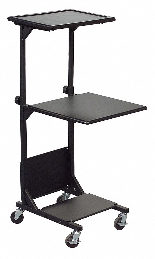 MooreCo Projection Stand, 3 Shelf, Black - 81052