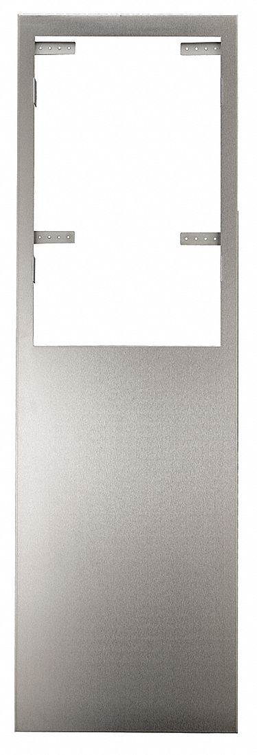 Excel Dryers 17 7/16 in x 1 in x 56 in Stainless Steel Wall Retrofit Kit, Silver - 40550