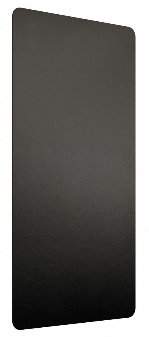 Excel Dryers 16 in x 1/16 in x 32 in Antimicrobial Plastic Wall Guard, Black - 89B