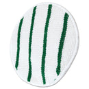Rubbermaid Low Profile Scrub-Strip Carpet Bonnet, 17" Diameter, White/Green - RCPP267