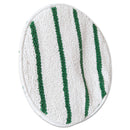 Rubbermaid Low Profile Scrub-Strip Carpet Bonnet, 17" Diameter, White/Green - RCPP267
