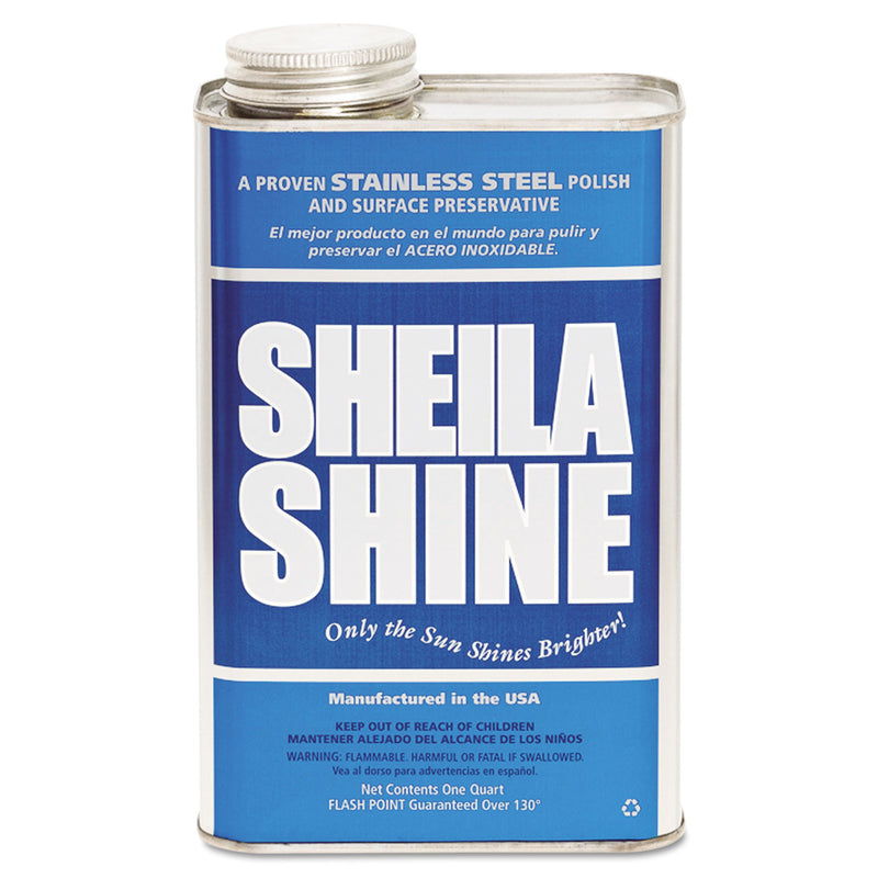 Sheila Shine Stainless Steel Cleaner & Polish, 1Gal Can, 4/Carton - SSI4CT