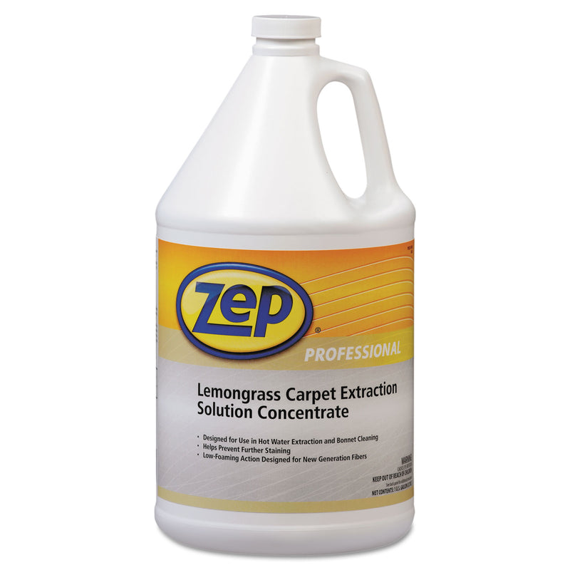Zep Professional Carpet Extraction Cleaner, Lemongrass, 1 Gal Bottle, 4/Carton - ZPP1041398