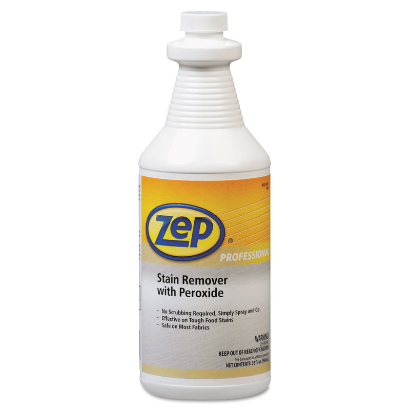 Zep Professional Stain Remover With Peroxide, Quart Bottle, 6/Carton - ZPP1041705