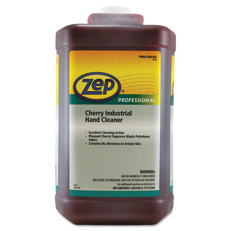 Zep Professional Cherry Industrial Hand Cleaner, Cherry, 1 Gal Bottle, 4/Carton - AMR1045073