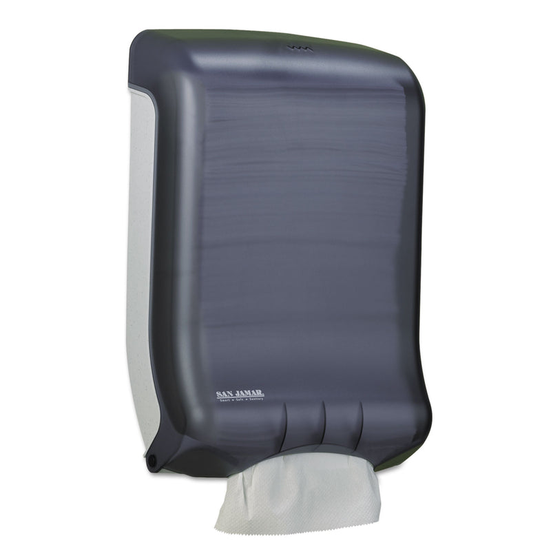 San Jamar Ultrafold Multifold/C-Fold Towel Dispenser, Classic, Black, 11 3/4 X 6 1/4 X 18 - SJMT1700TBK