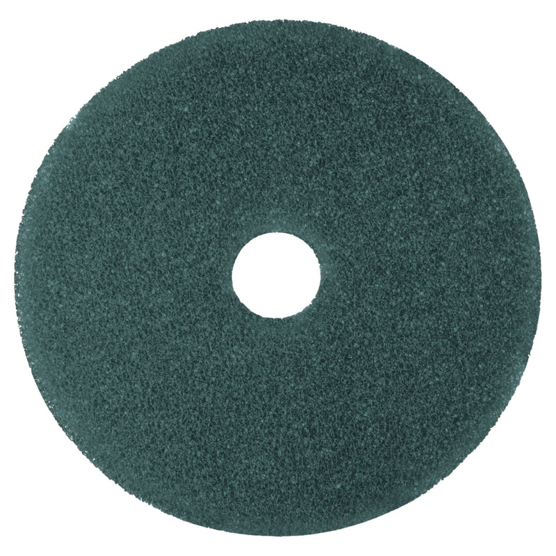 3M Cleaner Floor Pad 5300, 12" Diameter, Blue, 5/Carton - MMM08405