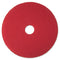 3M Low-Speed Buffer Floor Pads 5100, 18" Diameter, Red, 5/Carton - MMM08393