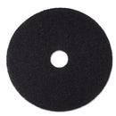 3M Low-Speed Stripper Floor Pad 7200, 16" Diameter, Black, 5/Carton - MMM08378
