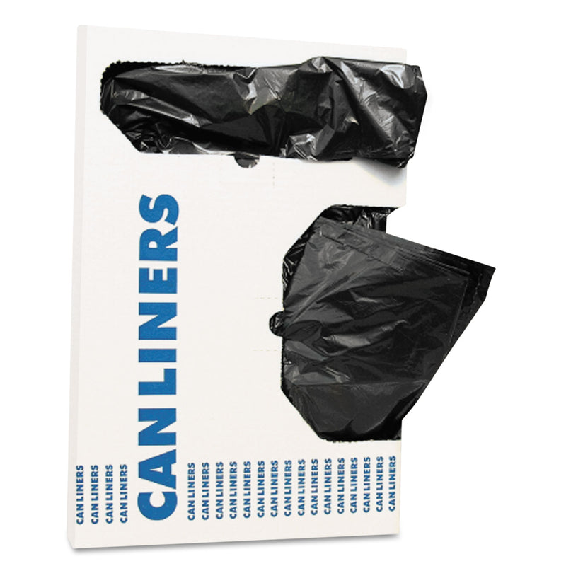 AccuFit Linear Low Density Can Liners With Accufit Sizing, 16 Gal, 1 Mil, 24" X 32", Black, 250/Carton - HERH4832TKX01