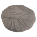 GMT Radial Steel Wool Pads, Grade 2 (Coarse): Stripping/Scrubbing, 20", Gray, 12/Ct - GMA120202