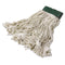 Rubbermaid Super Stitch Blend Mop Heads, Cotton/Synthetic, White, Medium - RCPD212WHI