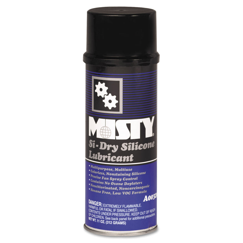 Misty Si-Dry Silicone Spray Lubricant, Aerosol, 11Oz, 12/Carton - AMR1033585