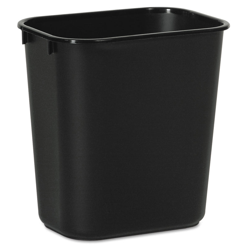 Boardwalk Soft-Sided Wastebasket, 14 Qt, Plastic, Black - BWK14QTWBBLA