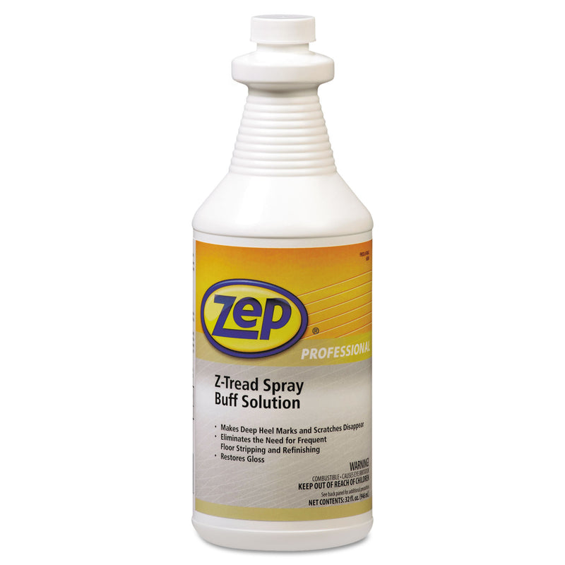 Zep Professional Z-Tread Buff-Solution Spray, Neutral, 1Qt Bottle - ZPP1041424