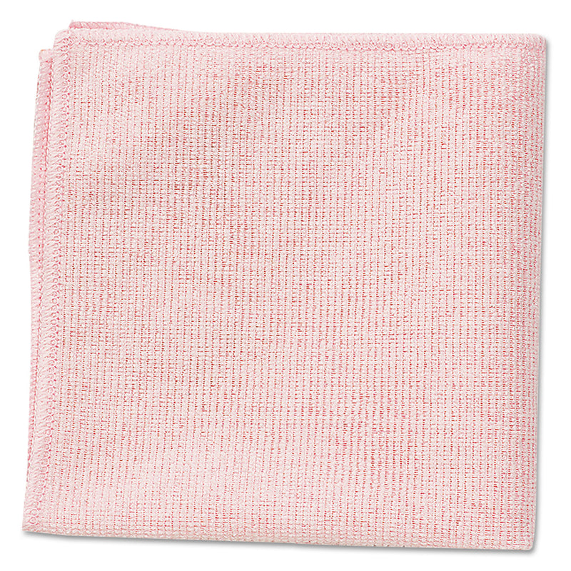 Rubbermaid Microfiber Cleaning Cloths, 16 X 16, Pink, 24/Pack - RCP1820581