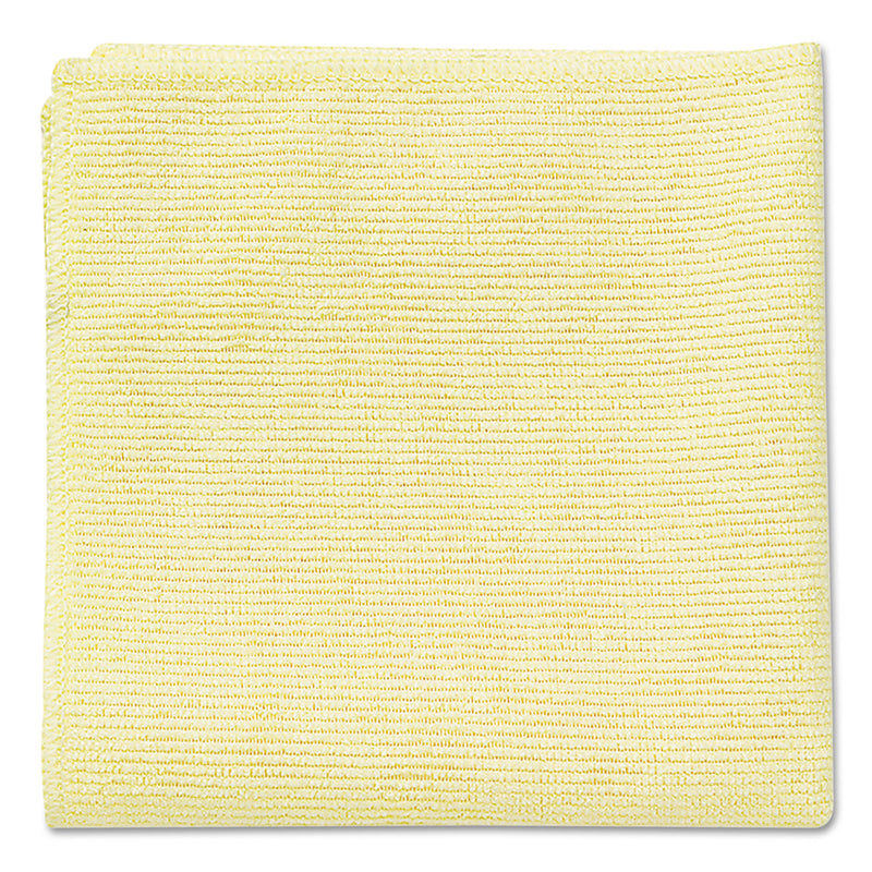 Rubbermaid Microfiber Cleaning Cloths, 16 X 16, Yellow, 24/Pack - RCP1820584