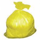 Tough Guy Trash Bag, 55 gal., LLDPE, Cored Roll, Yellow, PK 75 - 52WX92