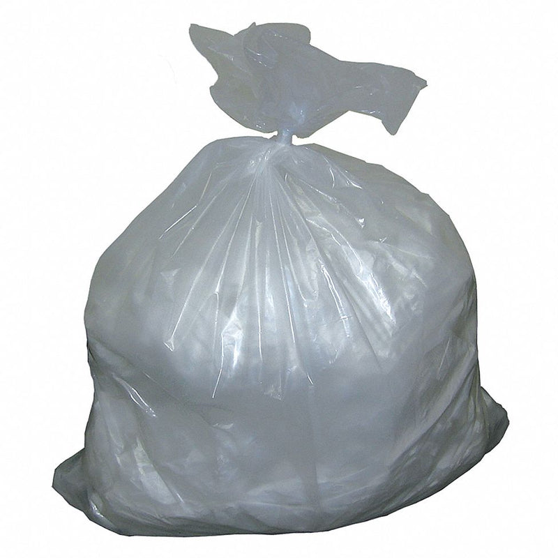 Tough Guy 52WX93 - Trash Bags 55 gal. Clear LLDPE PK50