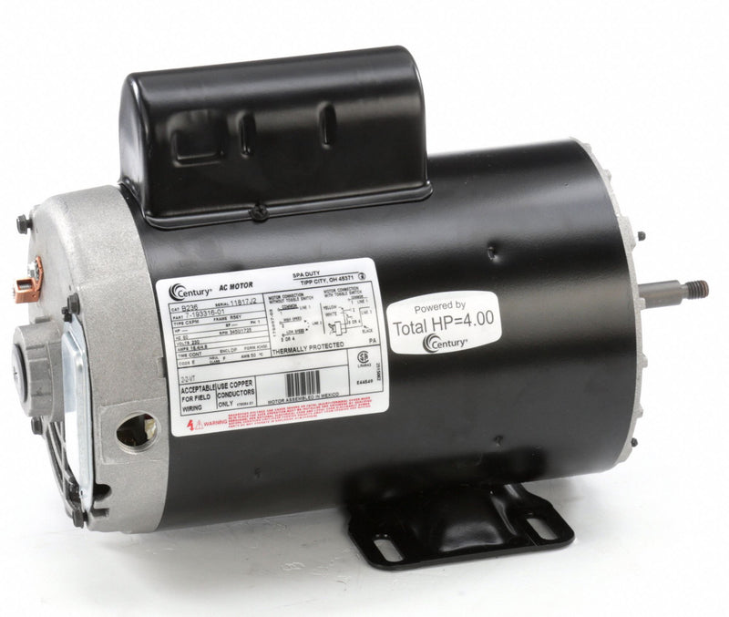 Century 5, 5/8 HP Pool and Spa Pump Motor, Permanent Split Capacitor, 230V, 56Y Frame - B236